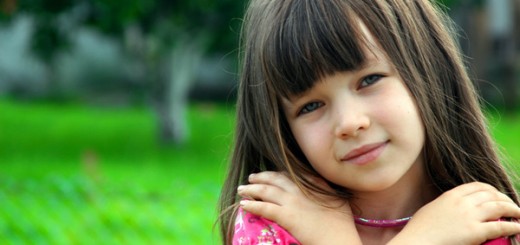 girl in garden